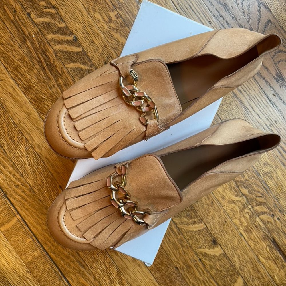 See by Chloé Mahe Chain Leather Loafers